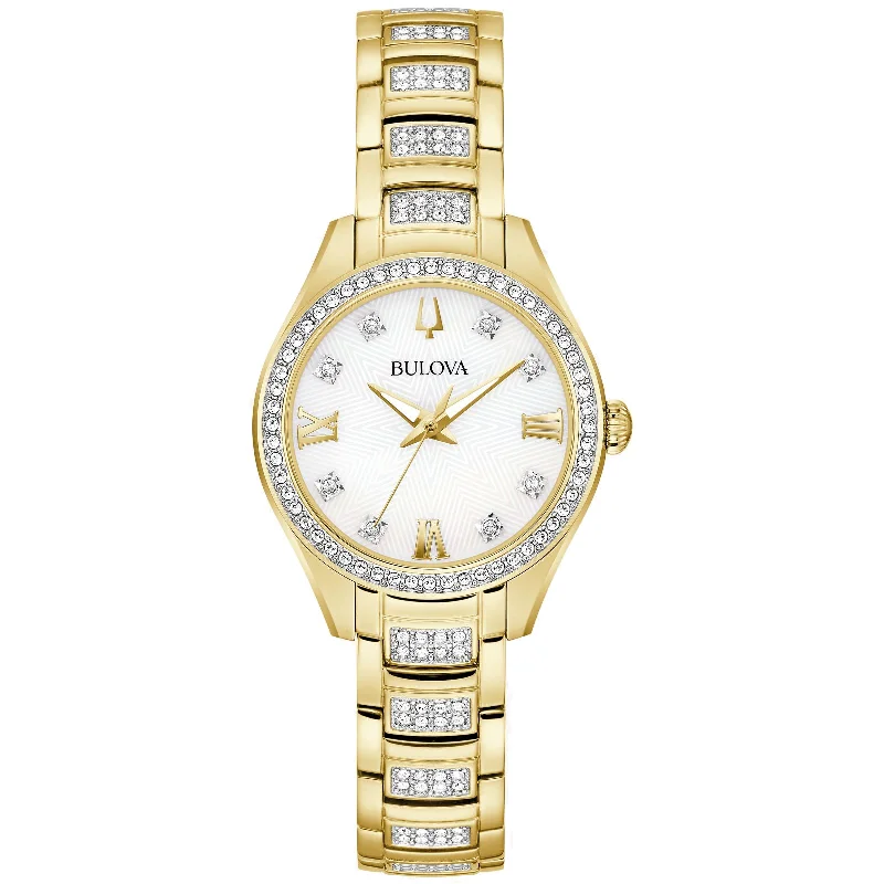 Men’s Luxury Watches For Professional Wear-Bulova Crystal Collection 98L306