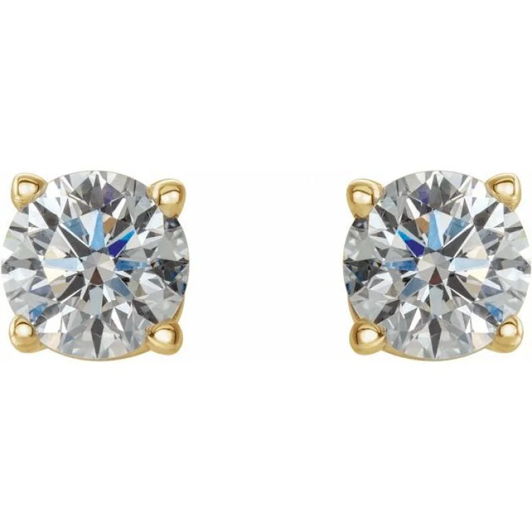 Classic Stud Earrings For Everyday Look-14K Yellow 1/2 CTW Natural Diamond Stud Earrings