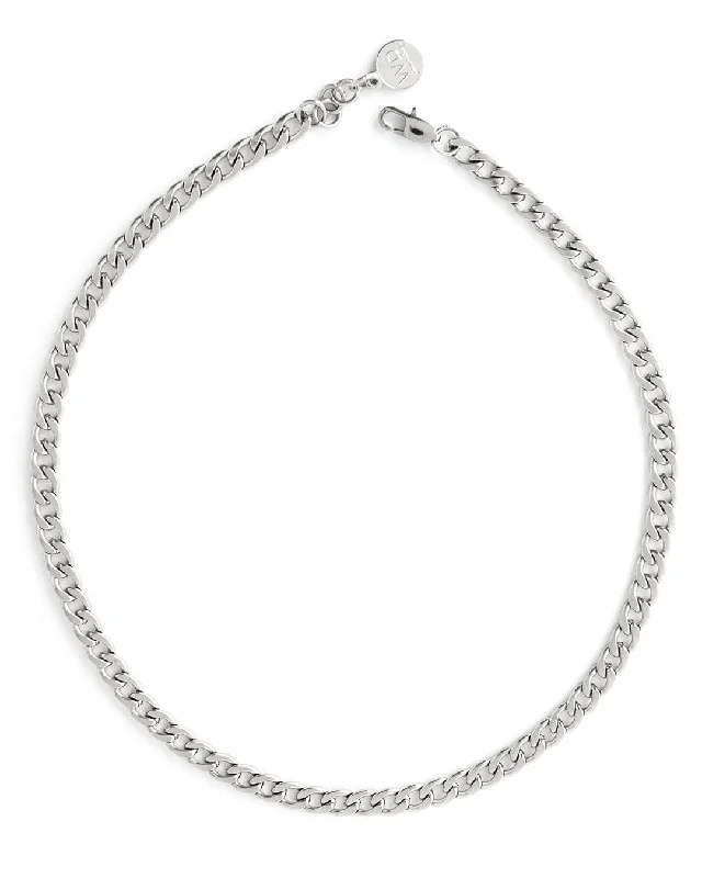 Classic Heart Necklace For Fashion Lovers-Cobain Silver Necklace