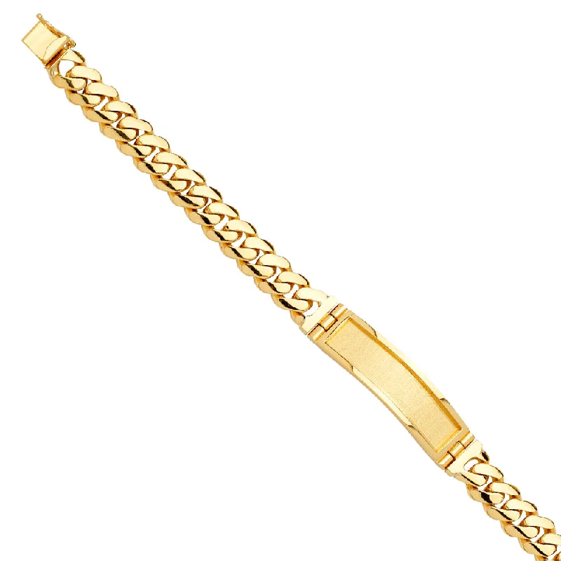 Adjustable Bracelet Sets For Men-14K Cuban Link ID Bracelet