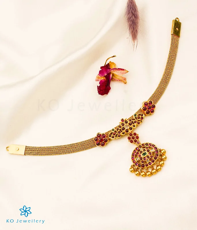 Simple Gemstone Necklace For Casual Style-The Yamuna Addigai Silver Necklace