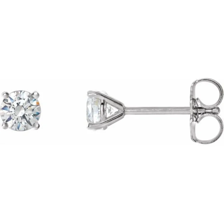 Lightweight Earrings For Comfortable Wear-14K White 1 1/2 CTW Natural Diamond Cocktail-Style Earrings