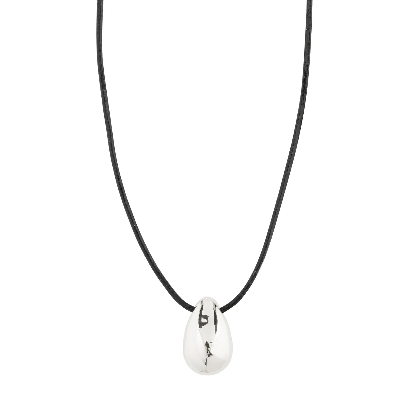 Classic Silver Necklace For Evening Wear-Intent Silver Plated Necklace