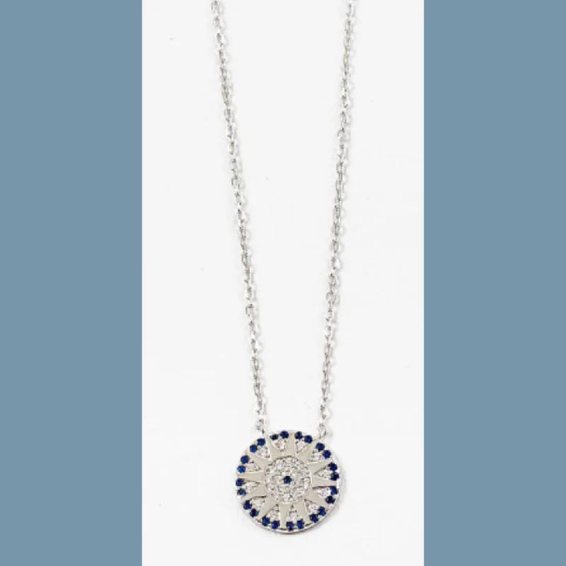 Long Boho Necklace For Casual Look-Compass Rose Ocean's Eye Necklace