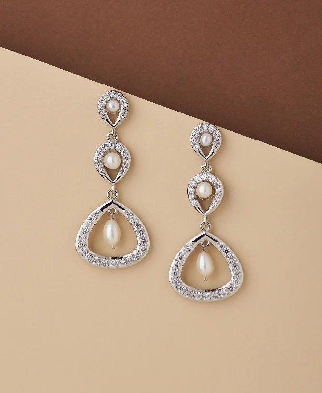 Large Dangle Earrings For Formal Occasions-Faiza Regal Chandeliers Earring