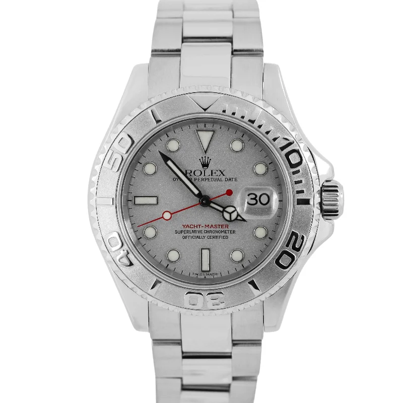 Elegant Watches For Women’s Fashion-Rolex Yacht-Master Stainless Steel PLATINUM 40mm Oyster 16622 Watch