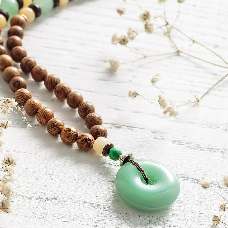 Personalized Infinity Necklace For Fashionistas-Handmade Aventurine Necklace