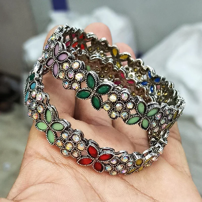 Trendy Custom Wedding Bangles For Fashion-Forward Brides-Manisha Jewellery Oxidised Bangles