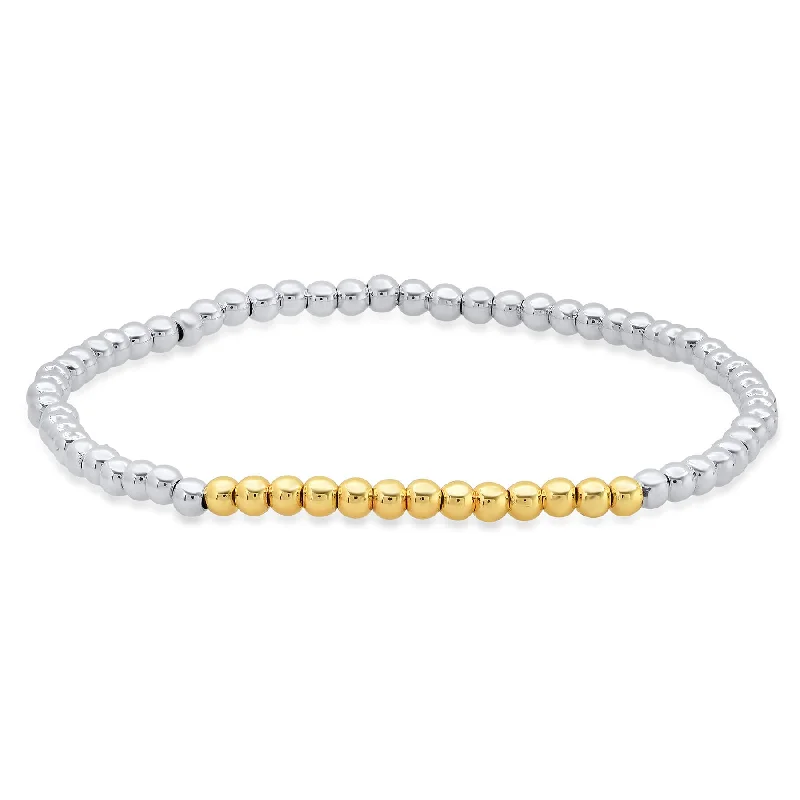 Elegant Adjustable Bracelets For Women-STRETCH BRACELET, SILVER & GOLD