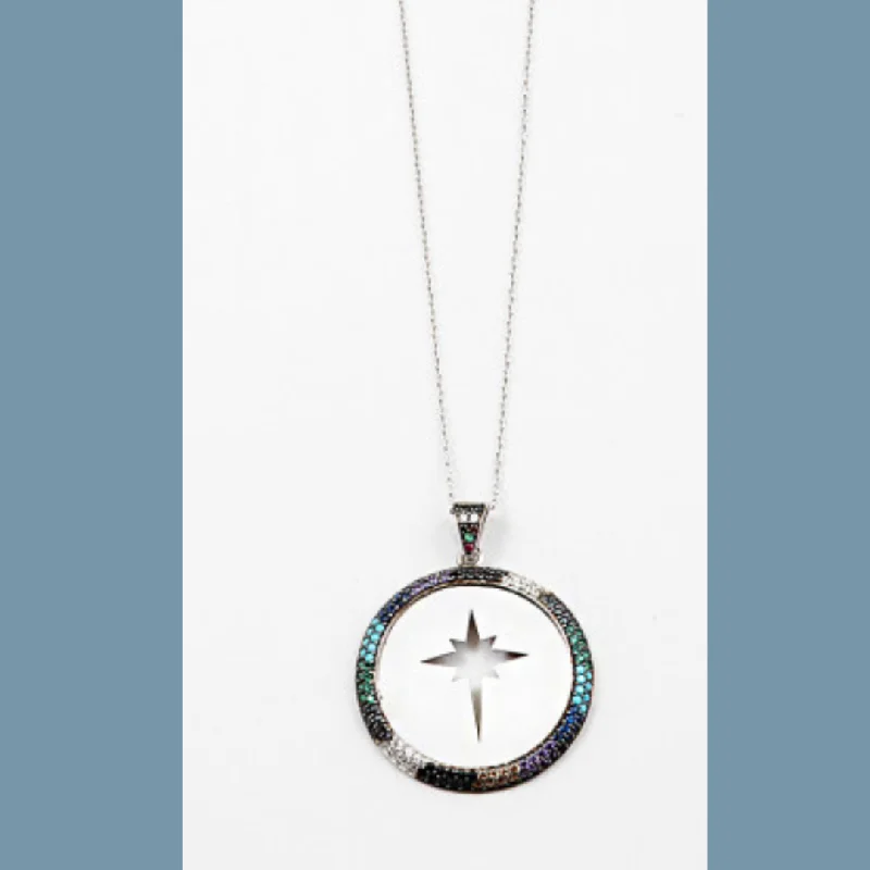 Simple Bar Necklace For Minimalist Style-North Star Necklace