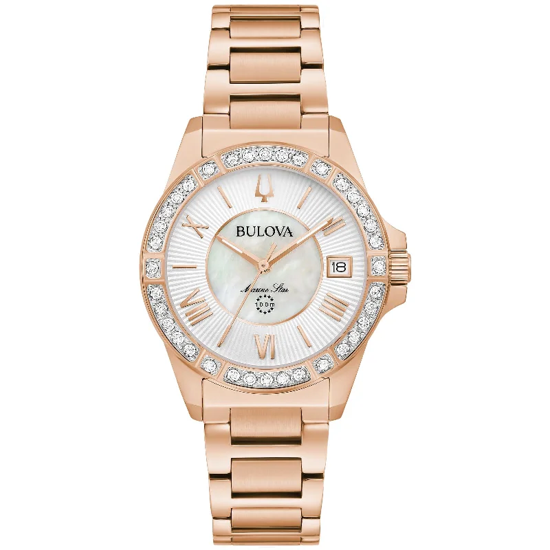 Stylish Watches For Teenagers-Bulova Marine Star Collection 98R295