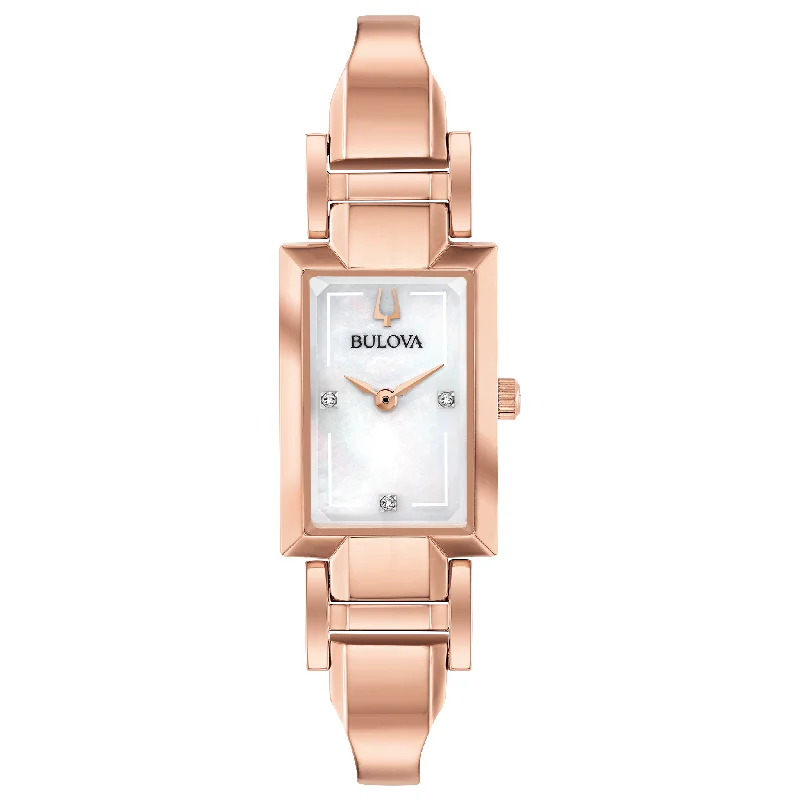 Women’s Watches With Heart-Shaped Faces-Bulova Classic Collection 97P142