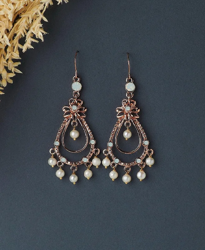 Classic Pearl Earrings For Weddings-Classic Pearl Hanging Earring