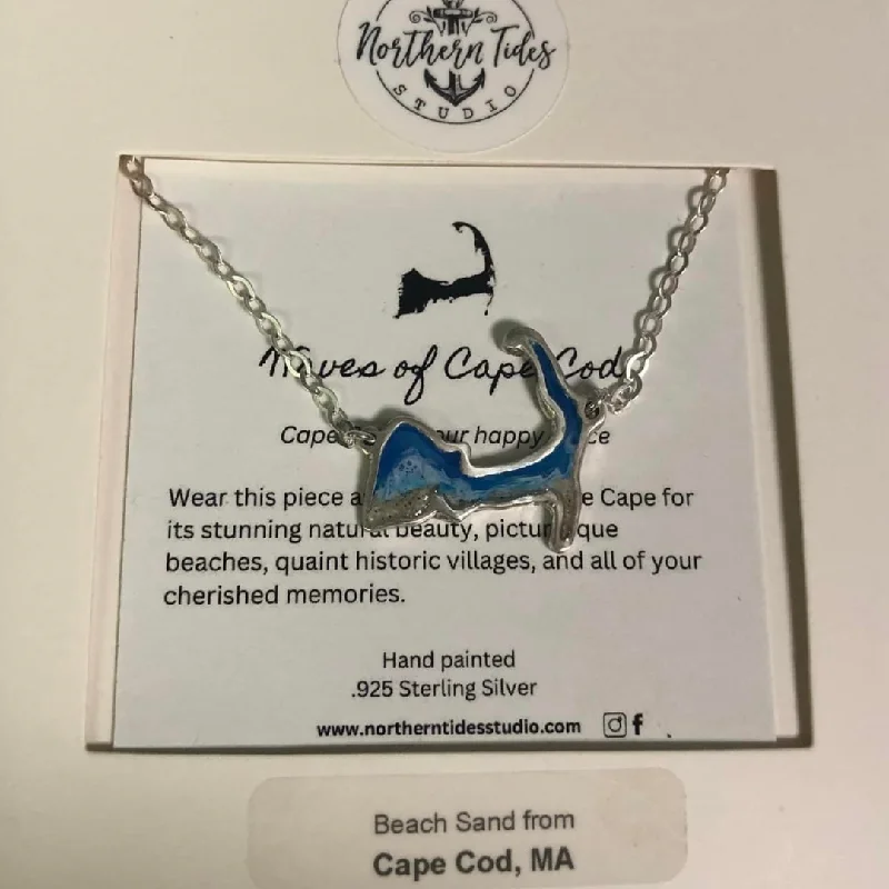 Custom Initial Necklace For Gifts-Waves of Cape Cod