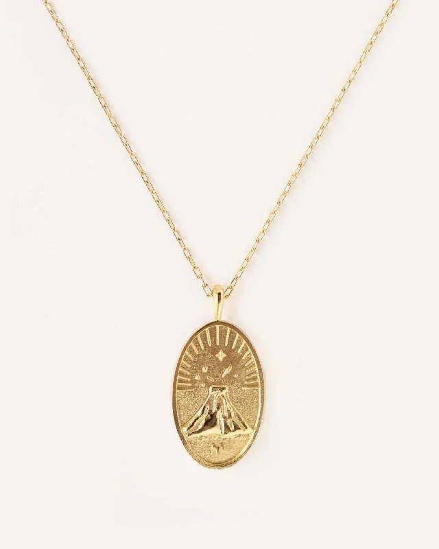 Custom Silver Pendant Necklace For Weddings-Aries | 10K Solid Gold Zodiac Necklace