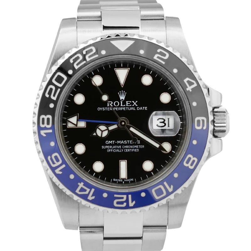 Fashionable Smart Watches For Women-Rolex GMT-Master II BATMAN Blue Black Ceramic Stainless 40mm Watch 116710 BLNR