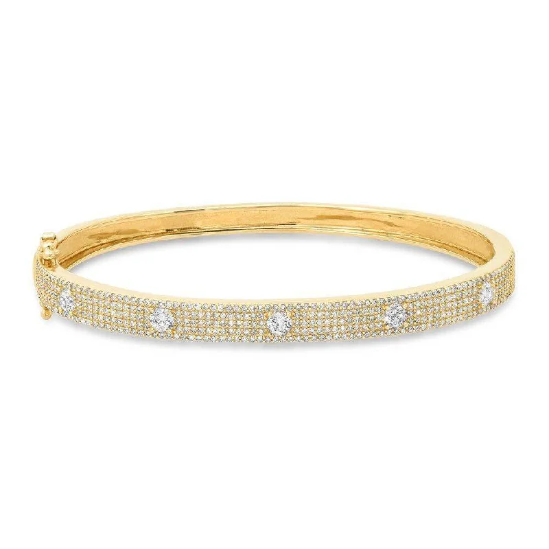 Bracelets With Inspirational Quotes-AVOW DIAMOND BRACELET, GOLD