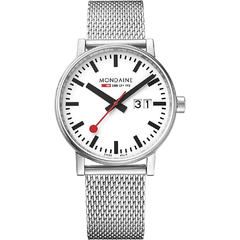 Trendy Watches For Young Women-Mondaine Official Swiss Railways EVO2 MSE.40210.SM