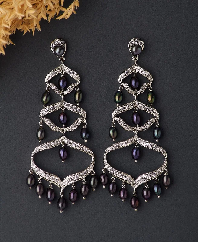 Personalized Crystal Earrings For Weddings-Faiza Regal Chandeliers Earring