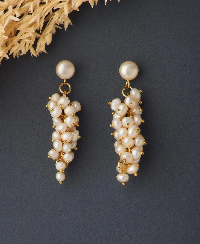 Custom Earrings For Holiday Gifts-Ethnic Banjara Pearl Earring