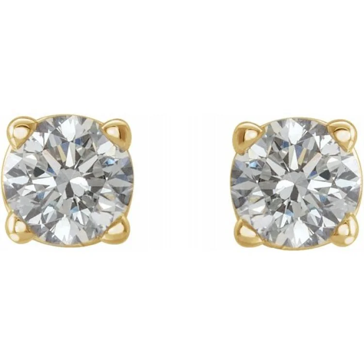 Designer Earrings For Fashionable Look-14K Yellow 1/5 CTW Natural Diamond Stud Earrings