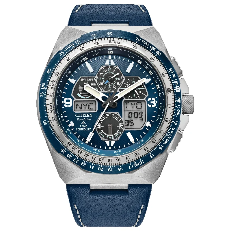 Stylish Minimalist Watches For Men-Citizen Eco-Drive Promaster Skyhawk A-T JY8148-08L