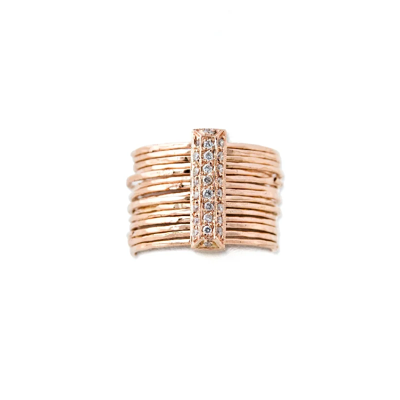 Luxury Engagement Rings For Timeless Proposals-BRICK MULTI WAIF RING