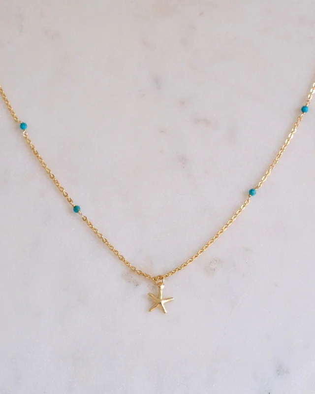 Luxury Heart Necklace For Anniversary Gifts-Aloha turquoise necklace