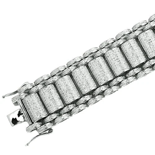 Designer Fashion Bracelets For Women-DIAMOND MENS BRACELET