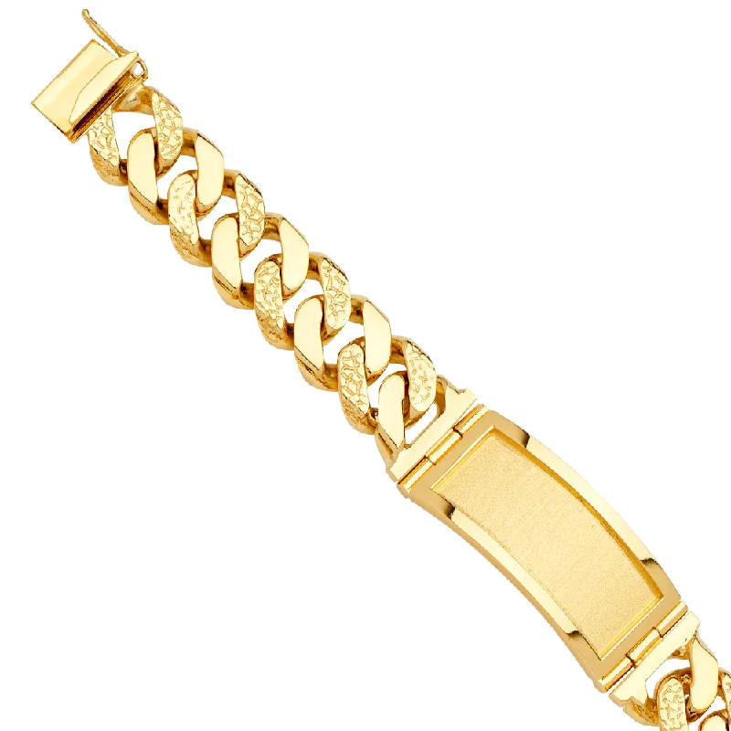 Colorful Braided Bracelets For Teens-14K Cuban Link ID Bracelet