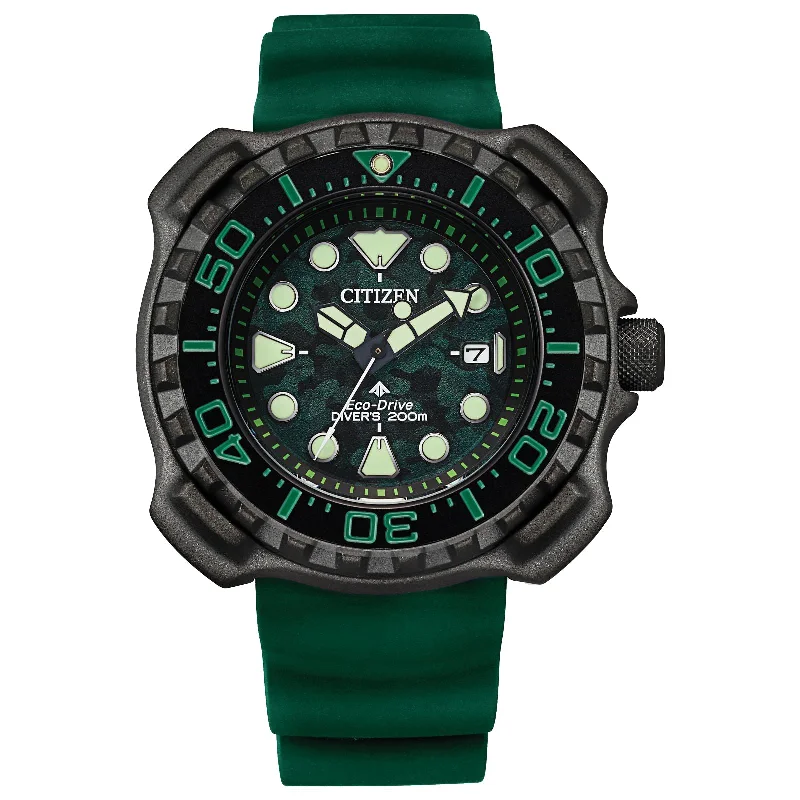 Luxury Watches With Sapphire Glass-Citizen Eco-Drive Promaster Dive BN0228-06W