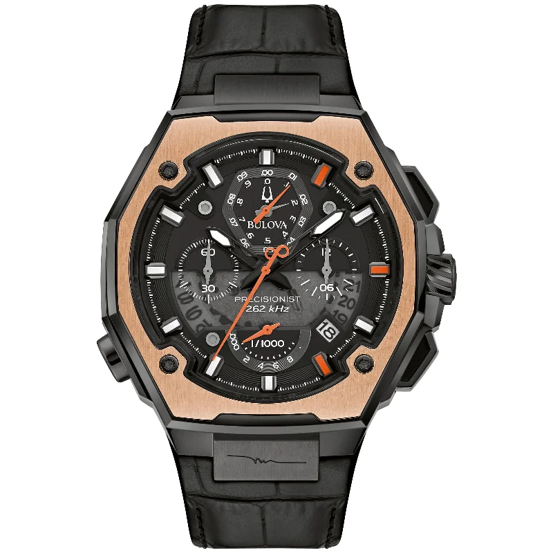 Unique Watches With Wood Accents-Bulova Limited Edition Marc Anthony Collection 98B402