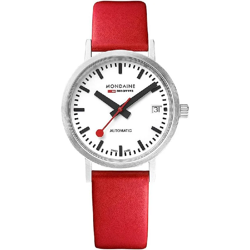 Stylish Watches For Men’s Fashion-Mondaine Official Swiss Railways Automatic Classic A128.30008.16SBC