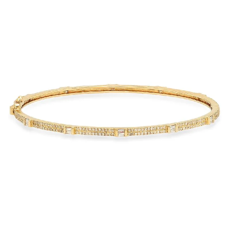 Adjustable Beaded Bracelets For Kids-ROYAL FULL CIRCLE DIAMOND BRACELET, GOLD