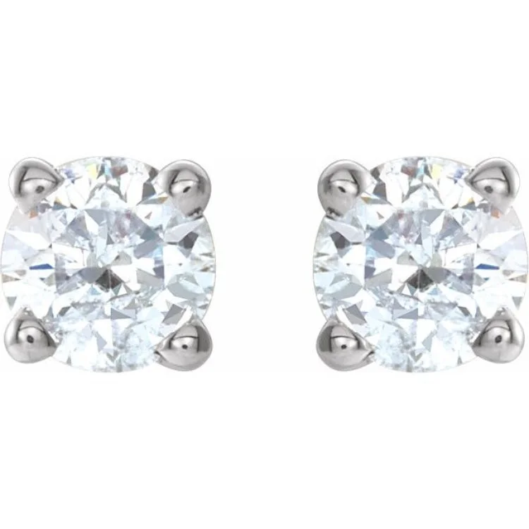 Luxury Earrings With Diamonds For Fashion-14K White 1/4 CTW Natural Diamond Stud Earrings