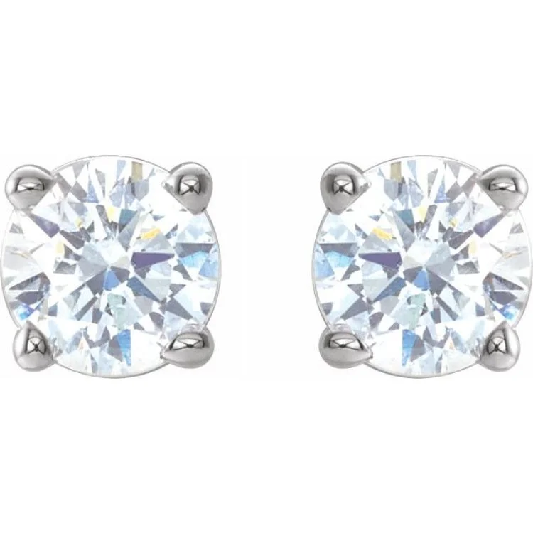 Bold Dangle Earrings For Night Out-14K White 1/3 CTW Natural Diamond Stud Earrings