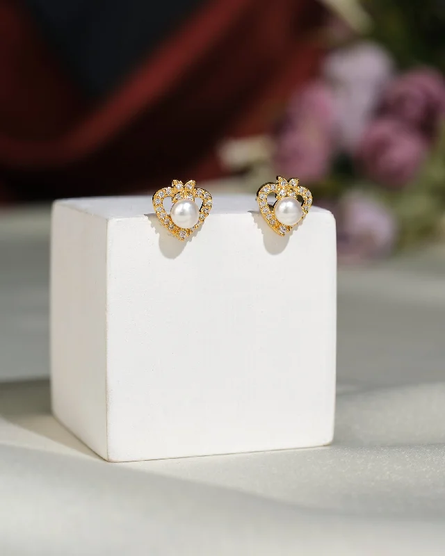 Handmade Gold Earrings For Brides-Cute Stud Earrings