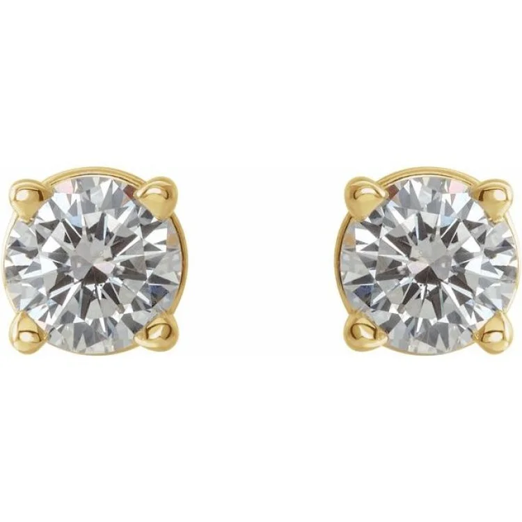 Vintage-Inspired Drop Earrings For Special Events-14K Yellow 1/3 CTW Natural Diamond Stud Earrings