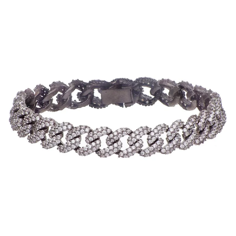 Luxury Bracelets With Diamonds-VIBRATION BRACELET, BR STERLING SILVER