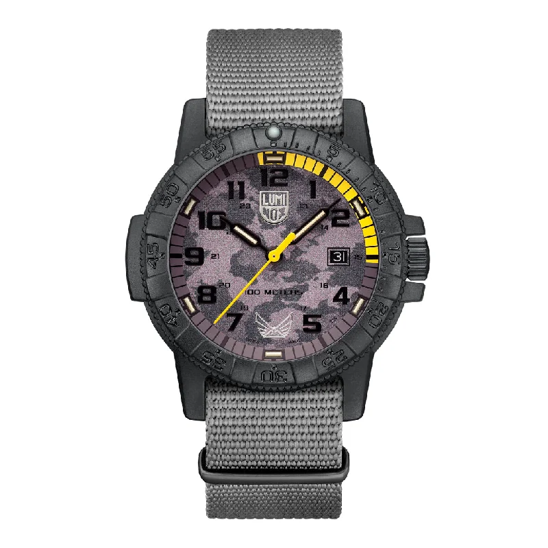 Women’s Watches With Interchangeable Straps-Luminox x Volition America Thunder Grey Leatherback Sea Turtle Giant Series 0321.BO.VOL