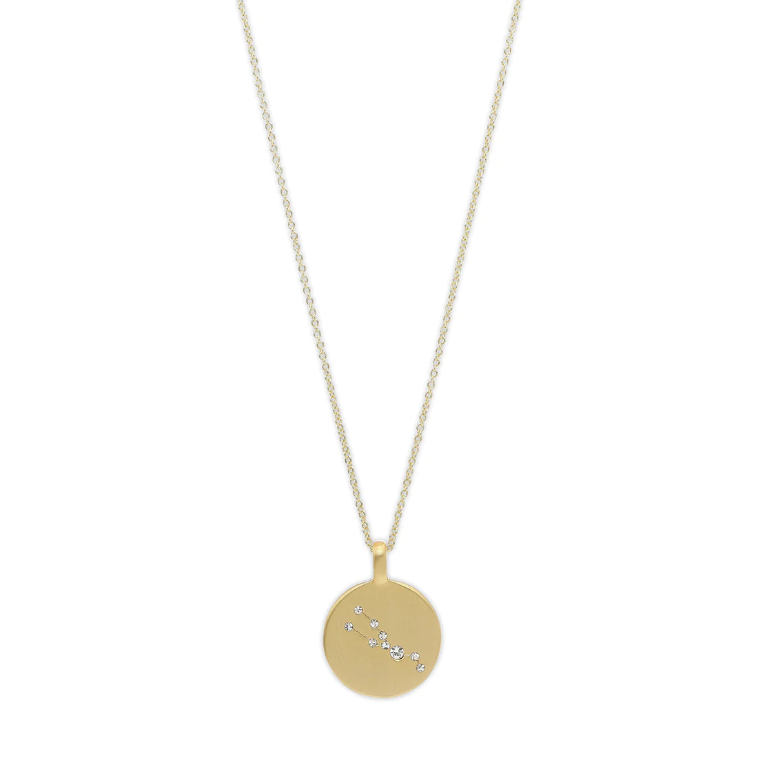 Dainty Gold Necklace For Minimalist Style-Taurus Star Sign Gold Plated Necklace