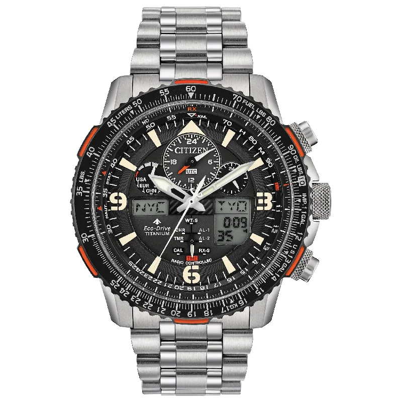 Best Watches For Men’s Sports Activities-Citizen Eco-Drive Promaster Skyhawk A-T Super Titanium JY8108-53E