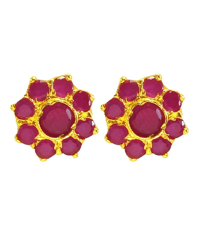 Handmade Gemstone Earrings For Fashion-Elegant Garnet Earring